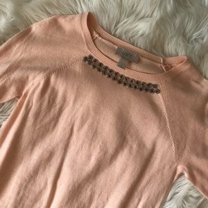 Loft Size Small Pink Long Sleeve Sweater